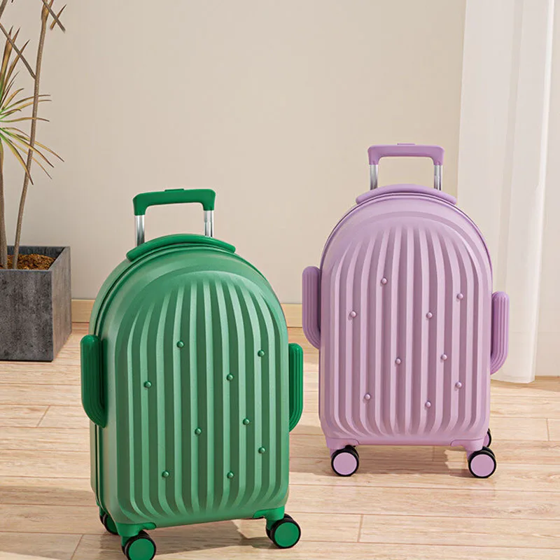 Children's luggage boarded Small girls high profile horizontal trolley case Boys lightweight universal wheel durable suitcase