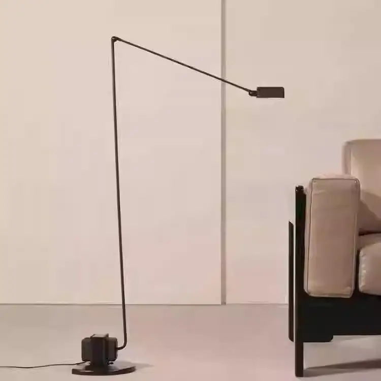 مصباح أرضي بمحرك قابل للتعتيم، قاعة عرض منزلية عتيقة الطراز #3