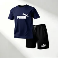 Hot Sale 2026 Men's T-Shirts Sets O-Neck Short Sleeve+Sports Shorts Quick Dry Casual Street Fashion Home Outdoor Running 2 Piece 4