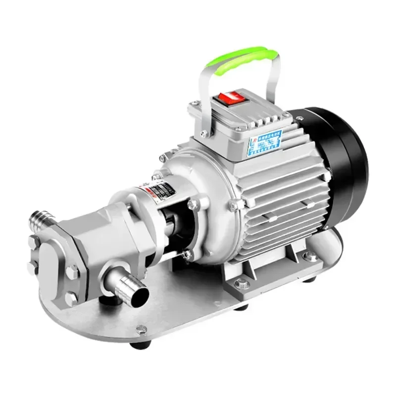 

Portable WCB-100 304 stainless steel Food grade lube high pressure transfer electrical oil pump