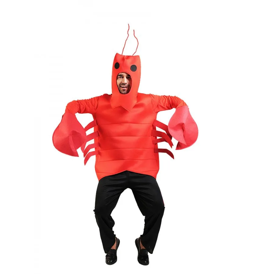 

Костюм на Хэллоуин для взрослых, одежда для игр с омарами, забавный реквизит, спортивный костюм для выступления на сцене, женский этнический сценический костюм