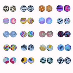 50pcs 15mm Asahi Seashell Pattern Food Grade Silicone Beads DIY Making Bracelet Key Ring Keychain Accessories