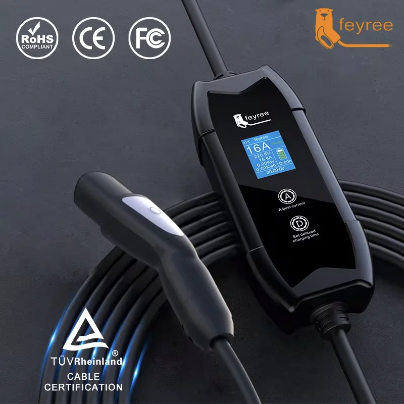 feyree EV Charger Portable 3.5kW TS-NACS Charger Plug 1.8