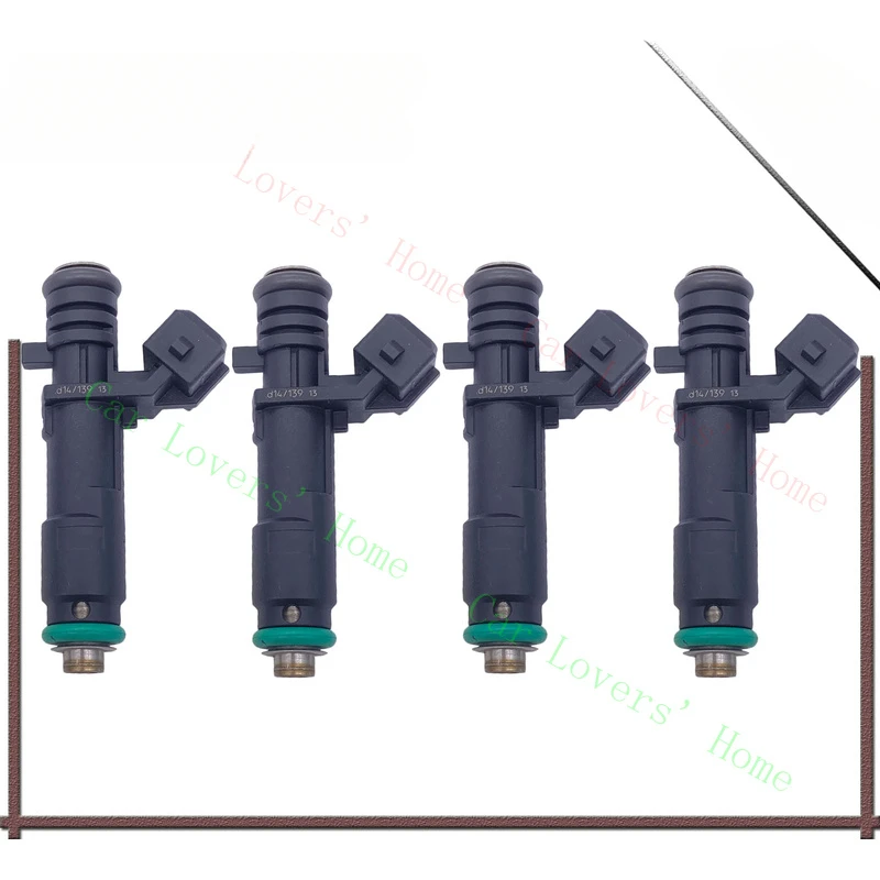 

A + FJ1332 4 шт. топливная форсунка для Chevrolet Spark 2011-2015 1.2L L4 C111032 25186566