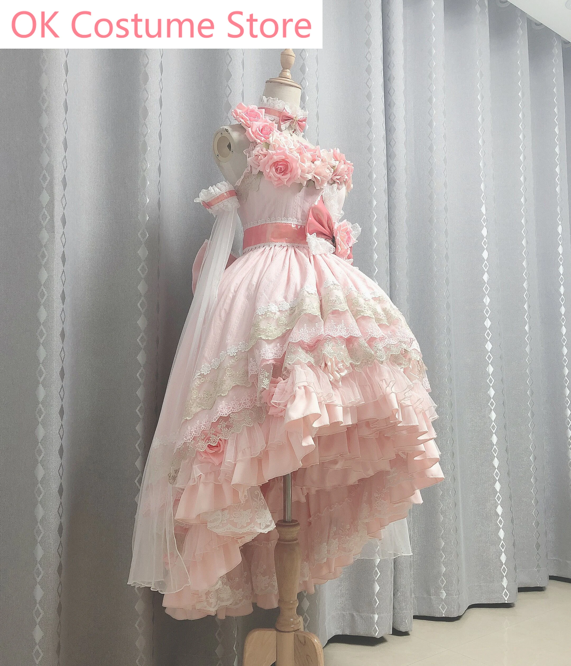 Anime! Be A Princess Someday Siya Pink Adult Dress Lovely Lolita Uniform Cosplay Costume Halloween Carnival Party Suit For Women