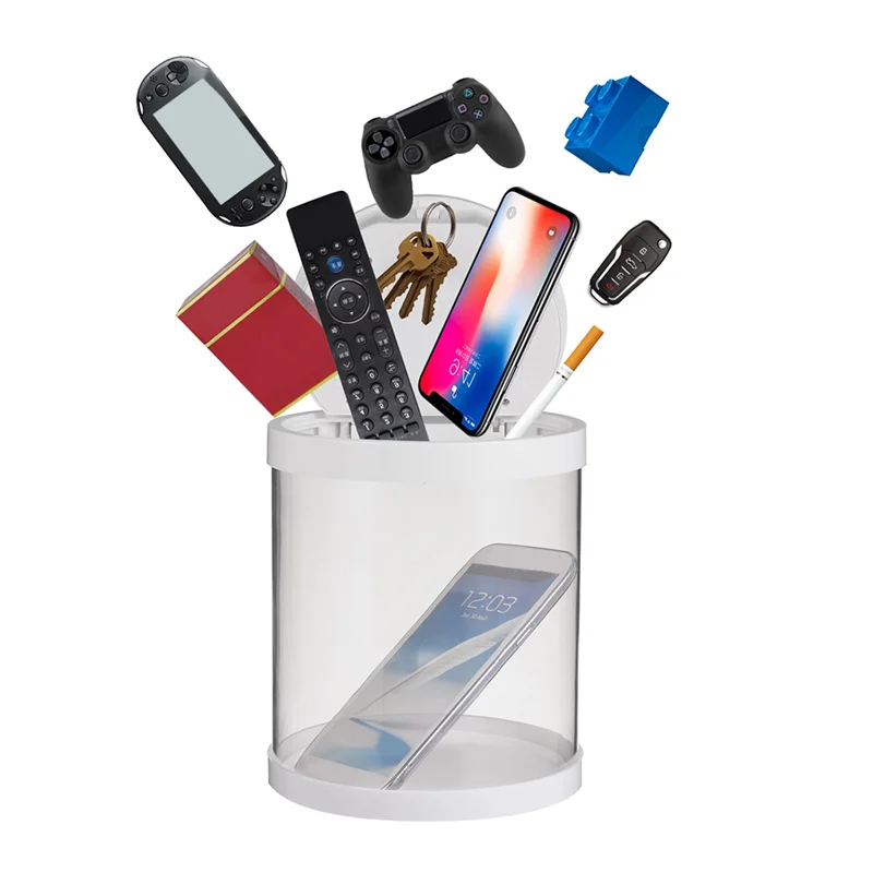 Container Multi Function Time Lock Box Bin For Toys Mobile Phones No Battery Black
