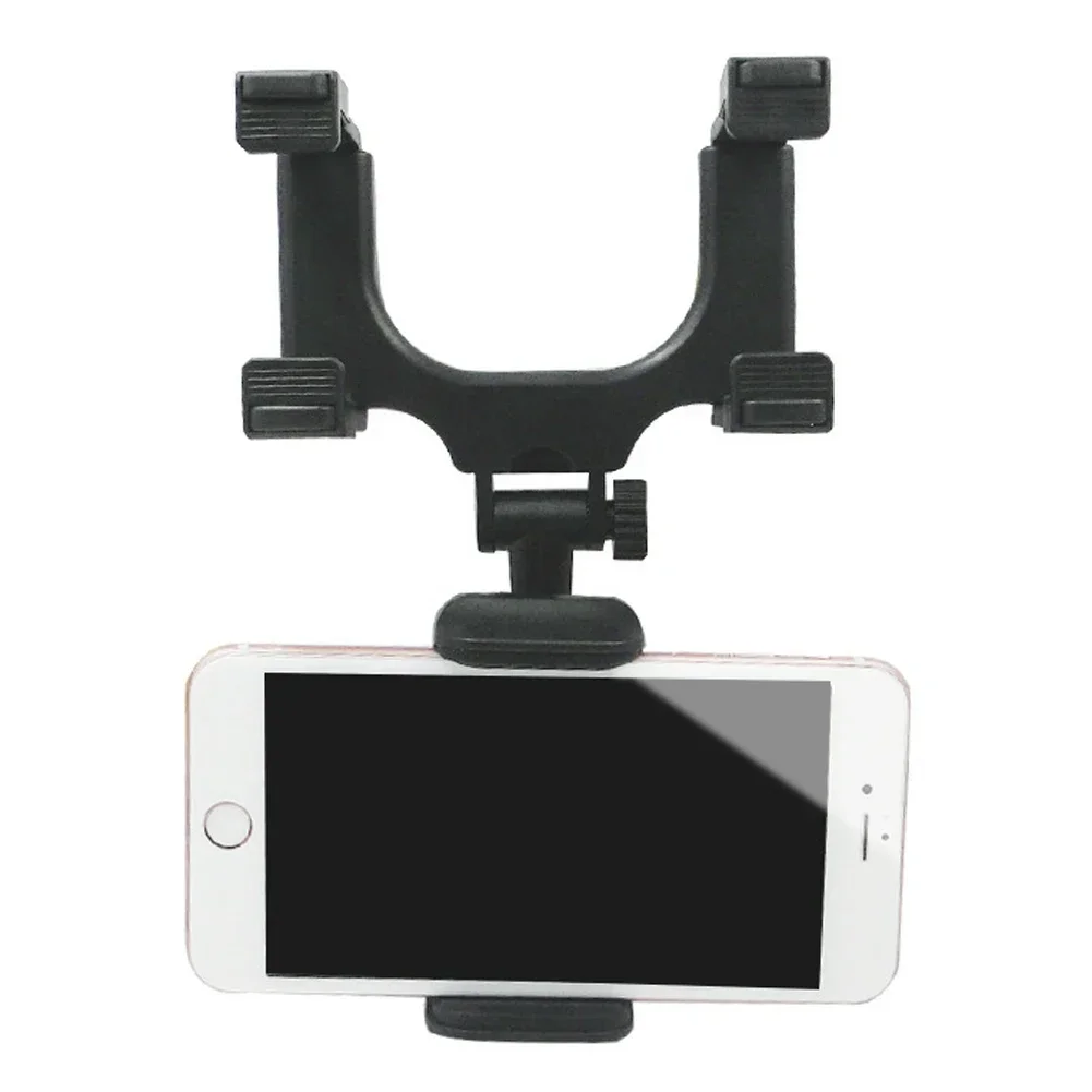 

Крепление для GPS-навигатора на зеркало заднего вида автомобиля, держатель для мобильного телефона 3-5,5 дюймов, зажим для видеорегистратора, черный