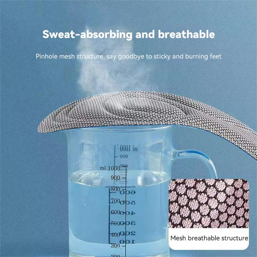 1~4PAIRS Shoe-pad Lightweight Care Insole Pu Soft Insole Anti Odor And Sweat Absorbent Insole Orthopedic Insole