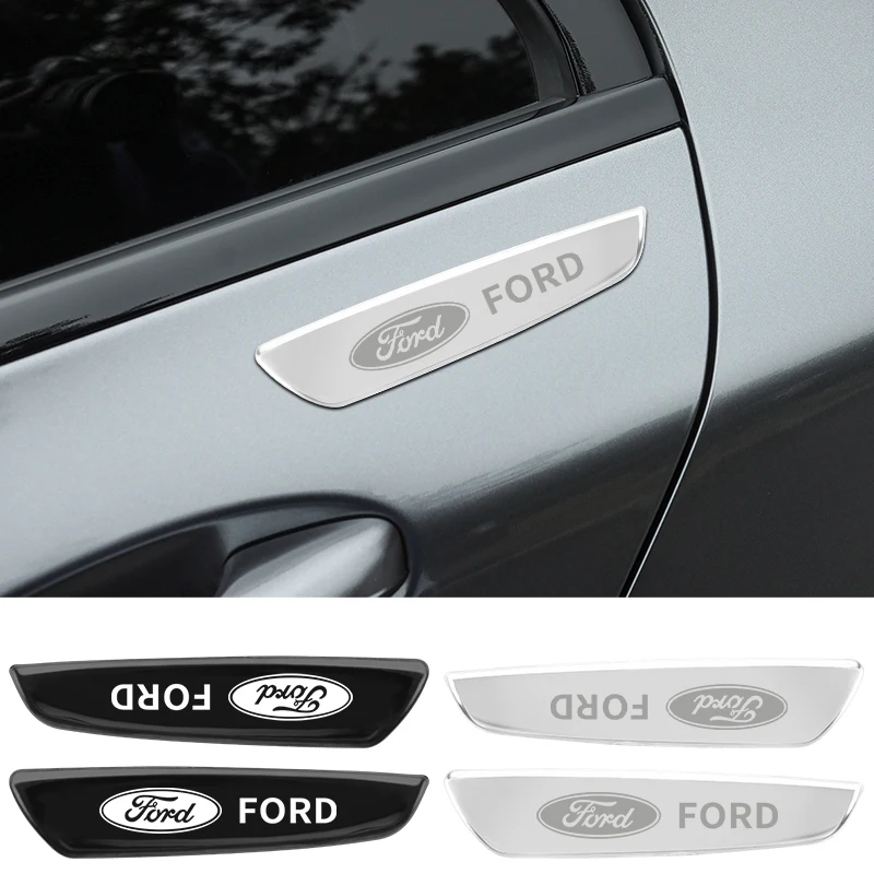 2Pcs Metal Car Stickers Car Body Side Doors sticker for Ford focus Fiesta EcoSport ESCORT ranger fusion mondeo