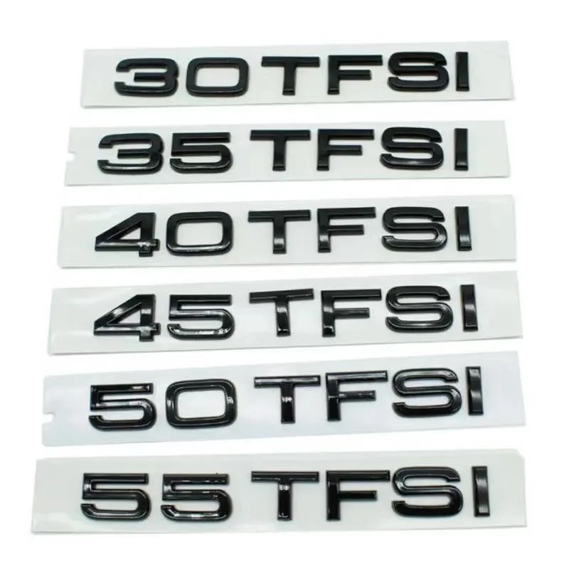

Car Styling 30 35 40 45 50 55 60 TFSI 2.0 TDI Logo Emblem Rear Trunk Badge Sticker Decal For Audi A4 A5 A6 A7 A8 Q3 Q5 Q6 Q7 Q8