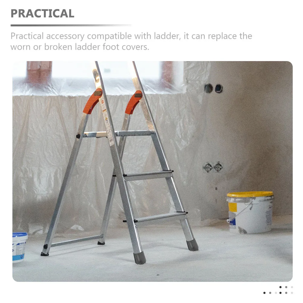

4Pcs Non-Slip Ladder Feet Cover Premium Rubber Quality Guaranteed Wear-Resistant Friction Increase Ladder Accessories