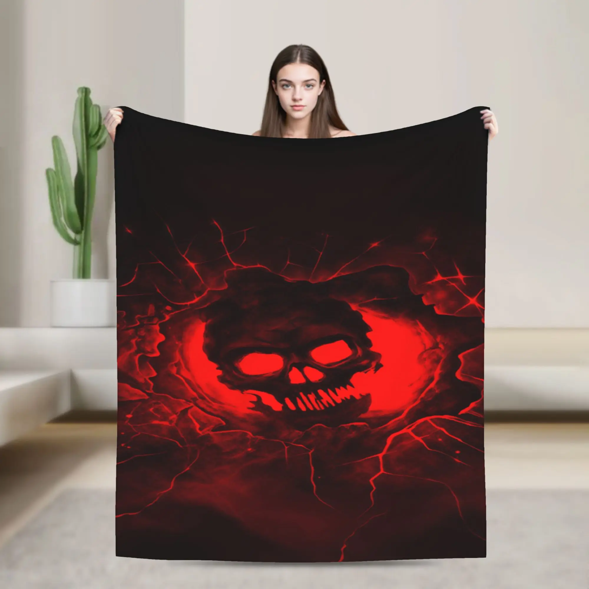 G-Gears Of War Blanket Quality Warm Cozy  Throw Blanket Spring Picnic Sofa Home Funny Bedspread