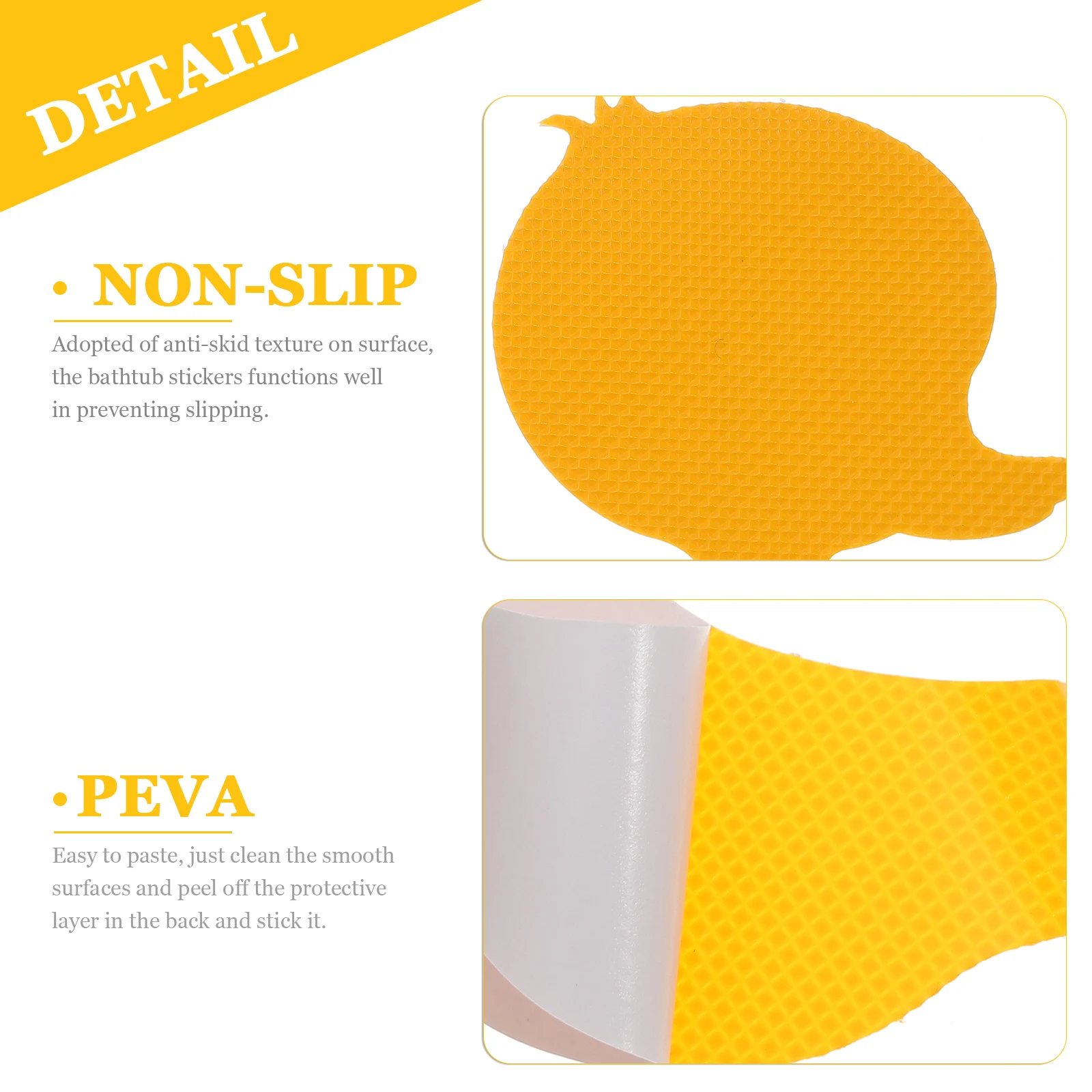 

12 Pcs Shower Non Slip Stickers Anti-slip Duck Decals for Bathtub Child Mini Ducks