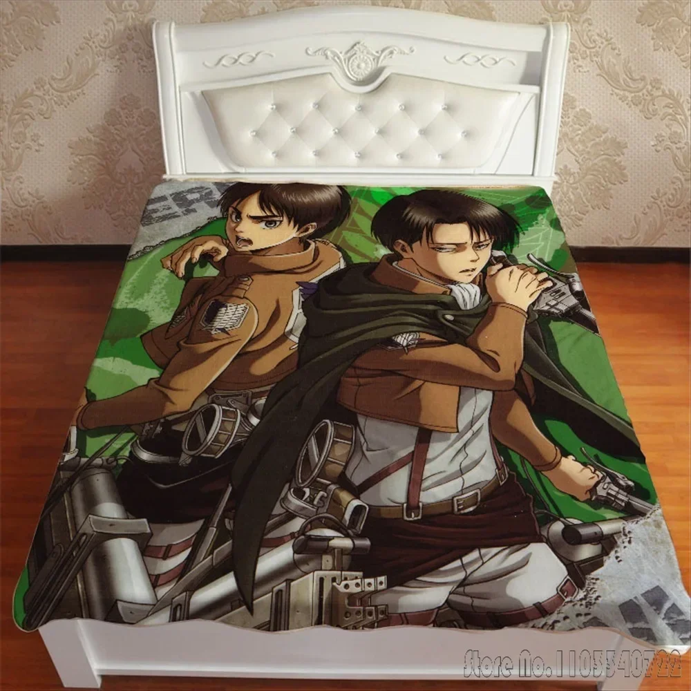 

Anime Manga Shingeki no Kyojin Attack on Titan FlatSheets Flat Bed Linen for Kids Teen Bedspread Bedroom Bed Cover Decor