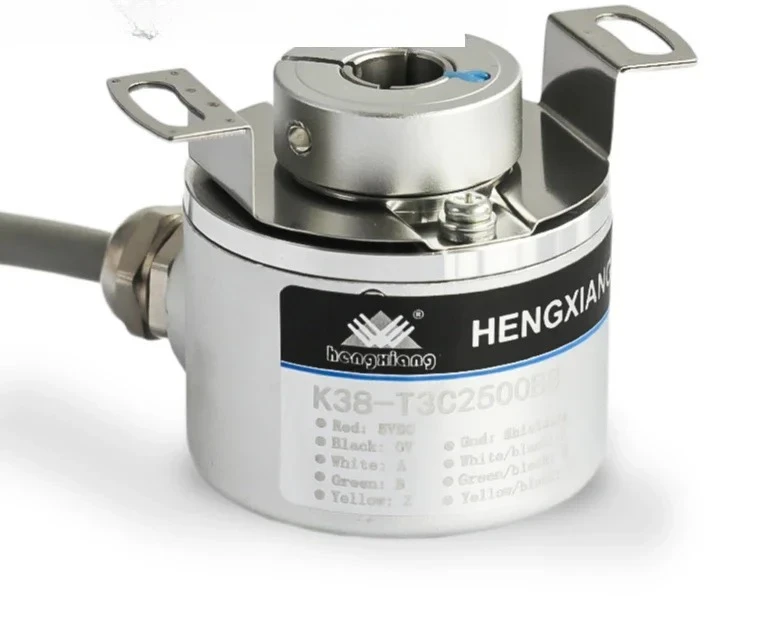 

K38-L series hollow shaft blind hole 10mm A + B + Z + A-B-Z-NPN 1000ppr DC5-30V hollow shaft rotary incremental encoder