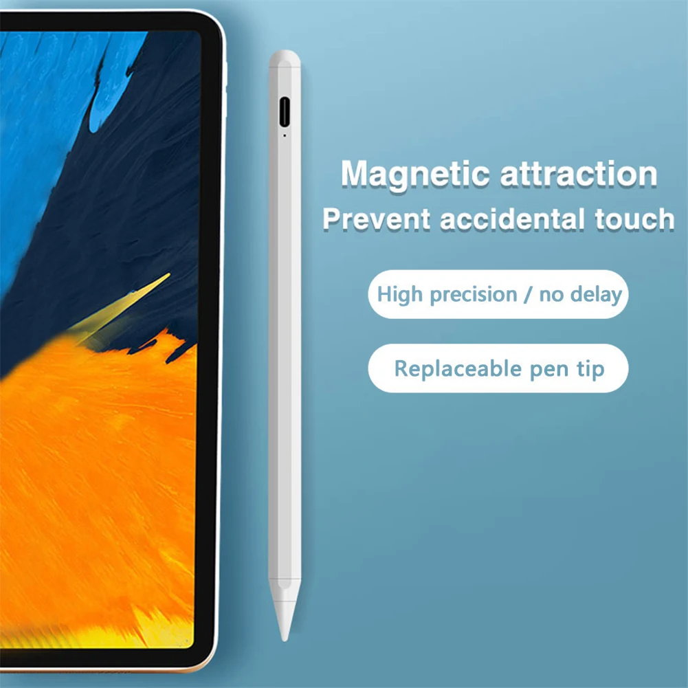 For Apple Pencil Stylus Pen for 2018-2024 iPad Palm Rejection Tablet Touch Pen Capacitive Stylus for iPad Pro 12.9/11/13-inch M4