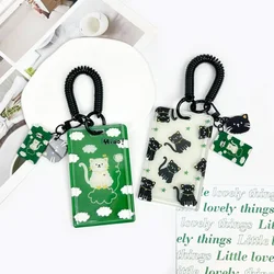 1 Piece Kpop Idol Photocard Holder Cute Cartoon Cat Korean Fashion Acrylic Display ID Card Holder Kawaii Student Card Holder