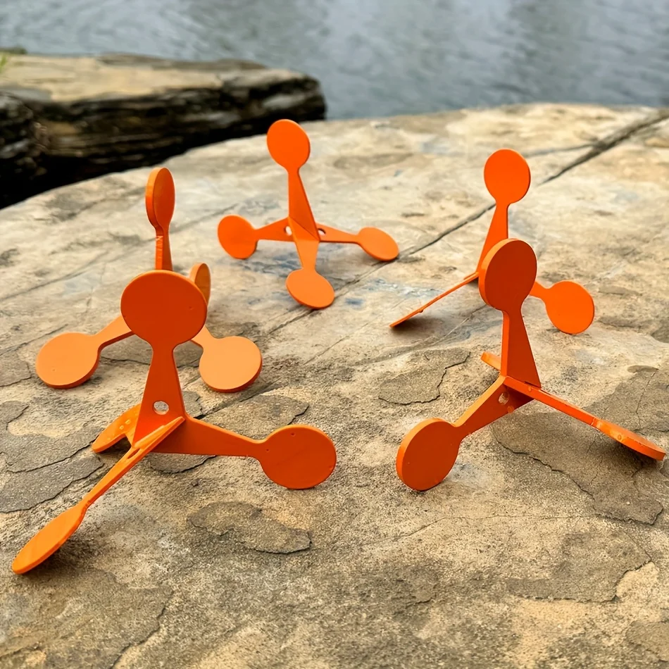 Objetivo de metal para caza de 2/4mm de espesor, tiro multifacético, objetivo rodante, tirachinas, pistola de aire BB, accesorios de entrenamiento