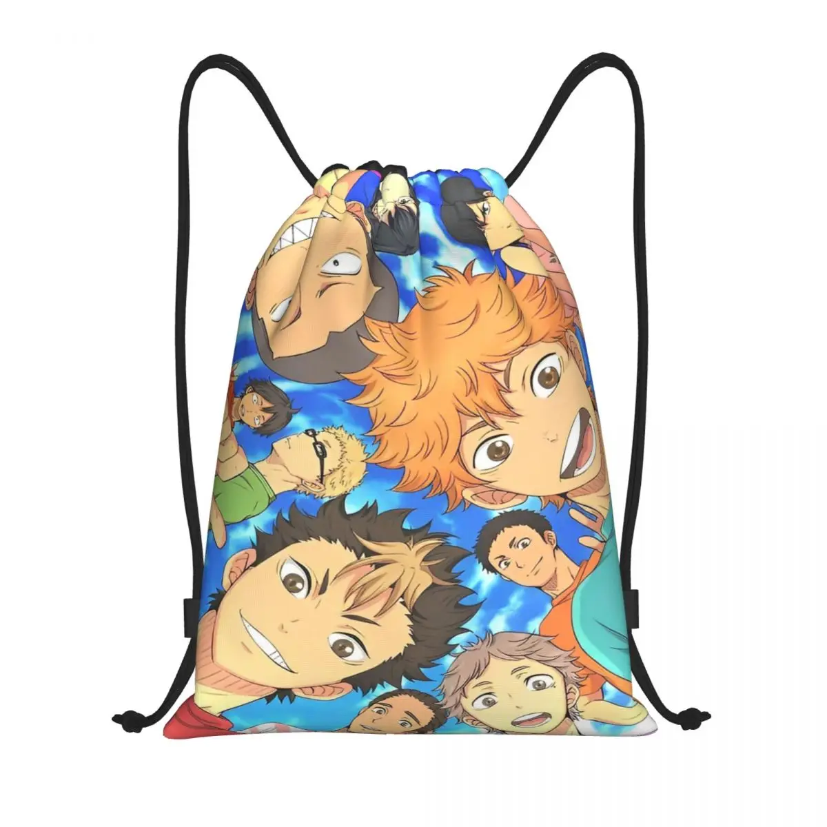 Anime Chłopiec Siatkówka Haikyuu Worki ze Sznurkiem Plecak Sportowy Torba Gimnastyczna Worki na Ćwiczenia