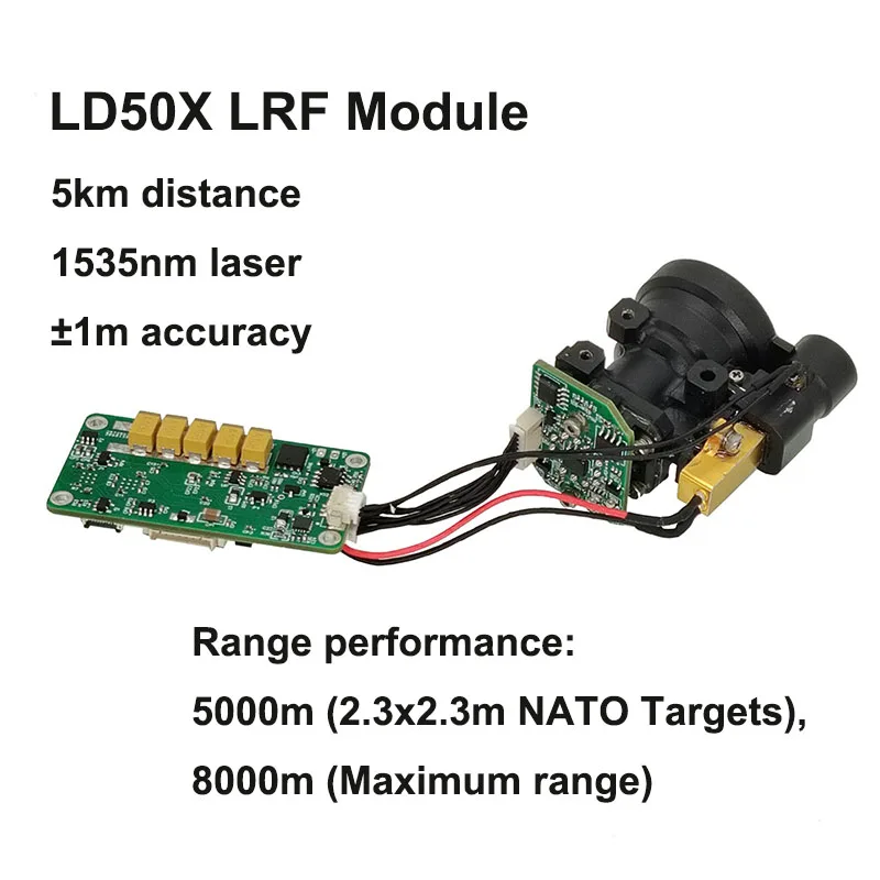 Infrared 5km Long Range Rf Module Outdoor 5000 Meter Laser Rangefinder Sensor RS422 Long Range Control And Module For Drones