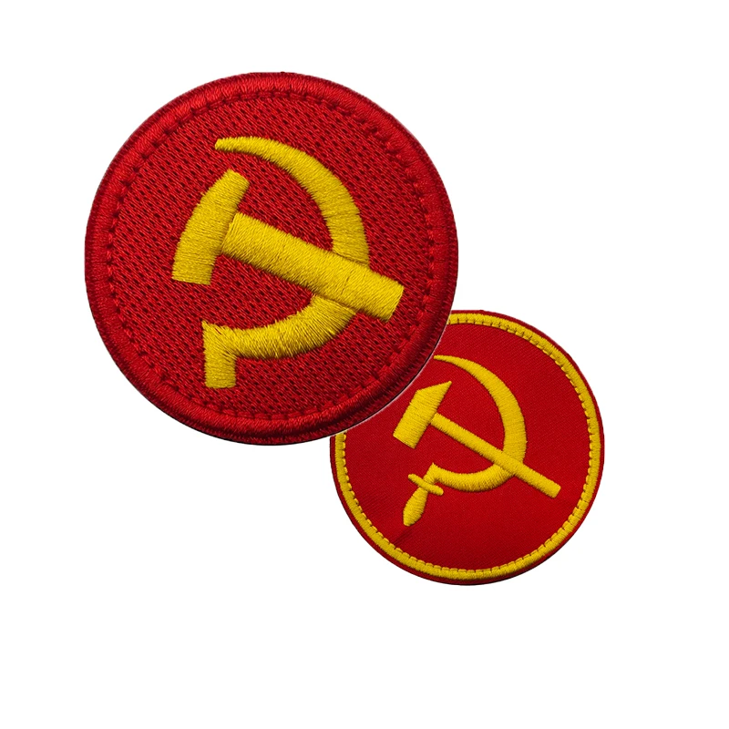 Embrodiery CCCP Soviet Union Sew-on Russian Colorful Flag Clothing Minitary Patches Uniform Army Suits Decoration Patches