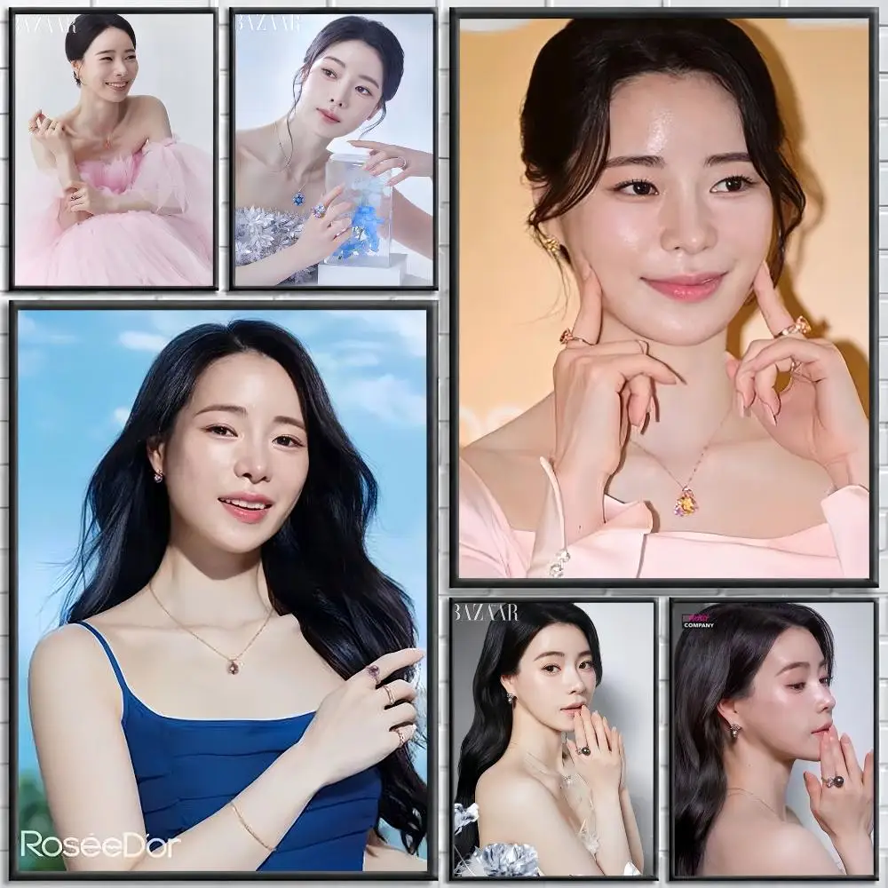 trending korean actress canvas Lim Ji-yeon Painting Calligraphy Stylish Canvas Poster Wall Art for Home Decor Gift