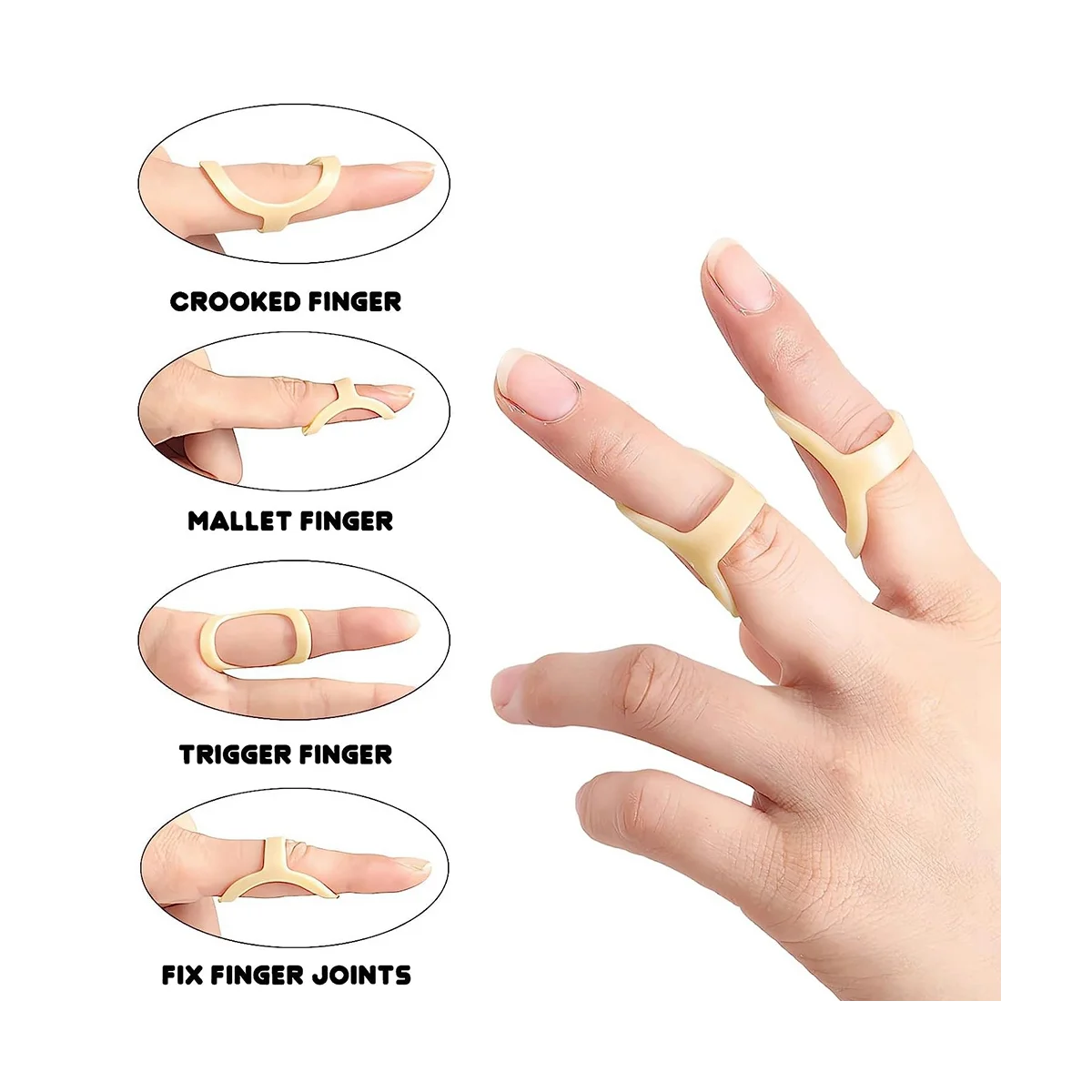 5 PCS Trigger Finger Splint, Support and Protection for Arthritis, Finger Straightening, Mallet Finger Brace