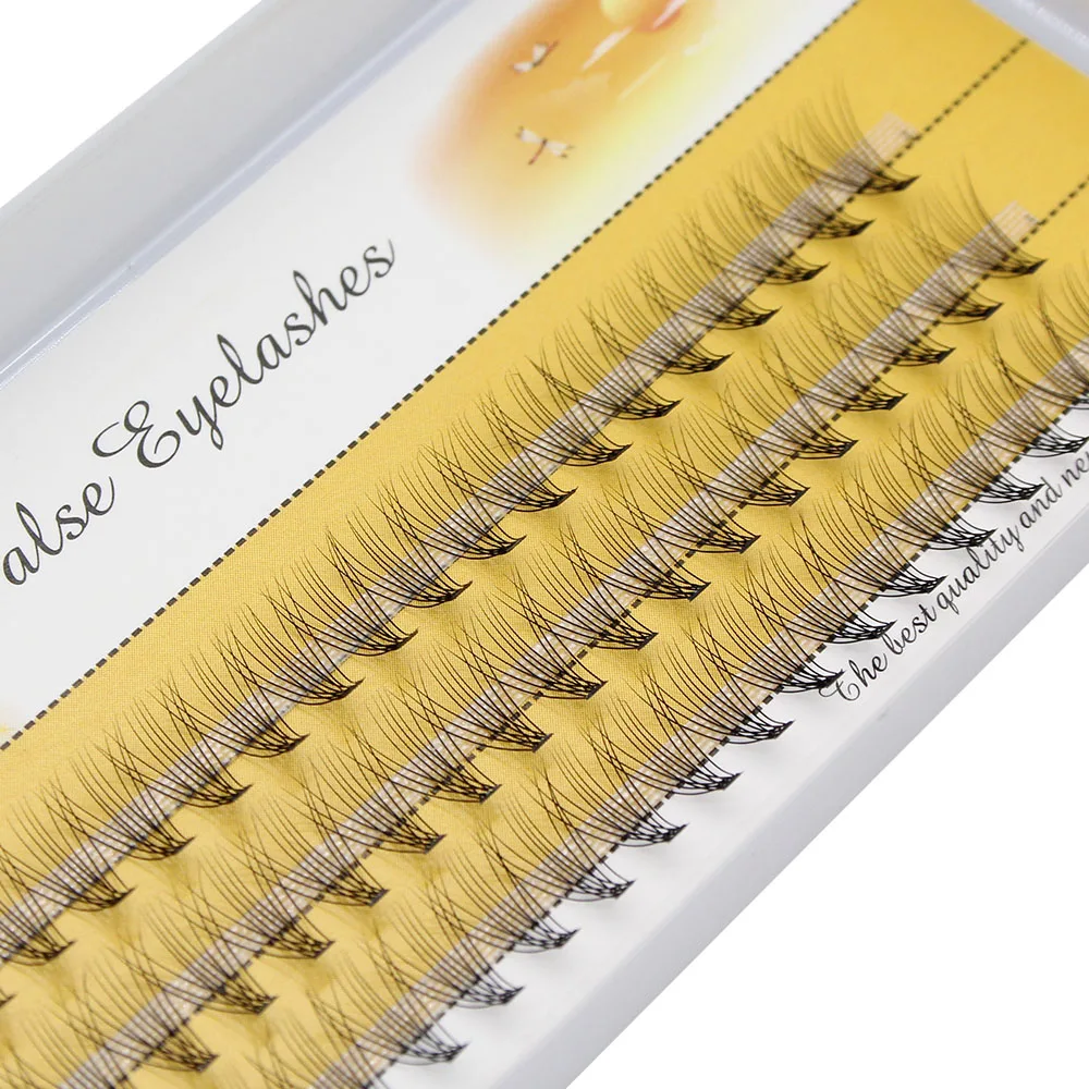 Professional 60pcs Natural Eyelash Extension Makeup Mink Individual Russian Volume Eyelashes Professional Fake Grafting Cilias