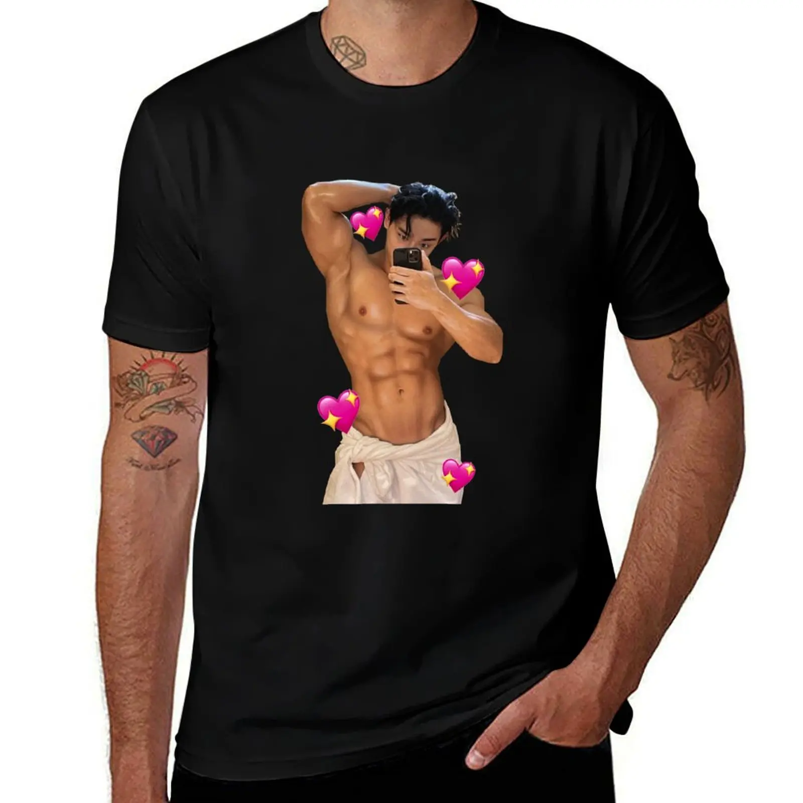 Wonho Towel Selca T-Shirt Work Utility Short Sleeve Shirt