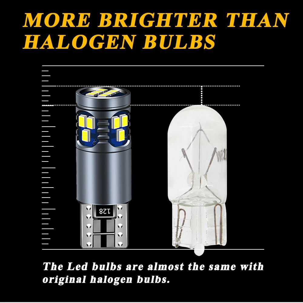 2Pcs T10 Car LED Bulbs For Infiniti G25 G35 G37 G37S Sedan Coupe Cabrio 2003- 2009 2010 2011 2012 2013 Clearance Lights