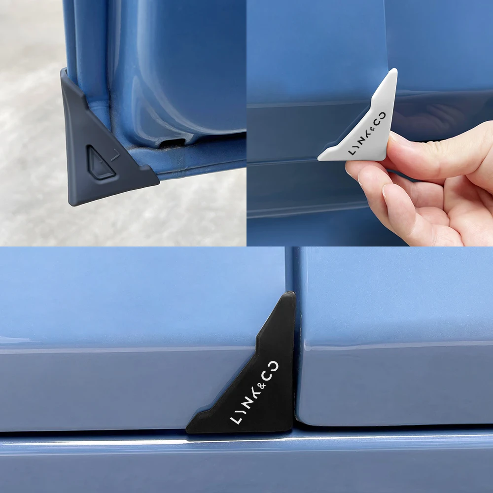 2 قطعة باب السيارة الزاوية المضادة للخدش الغطاء الواقي اكسسوارات السيارات الداخلية لجيلي لينك & co 01 05 03 09 02 04 06 07 08 #2