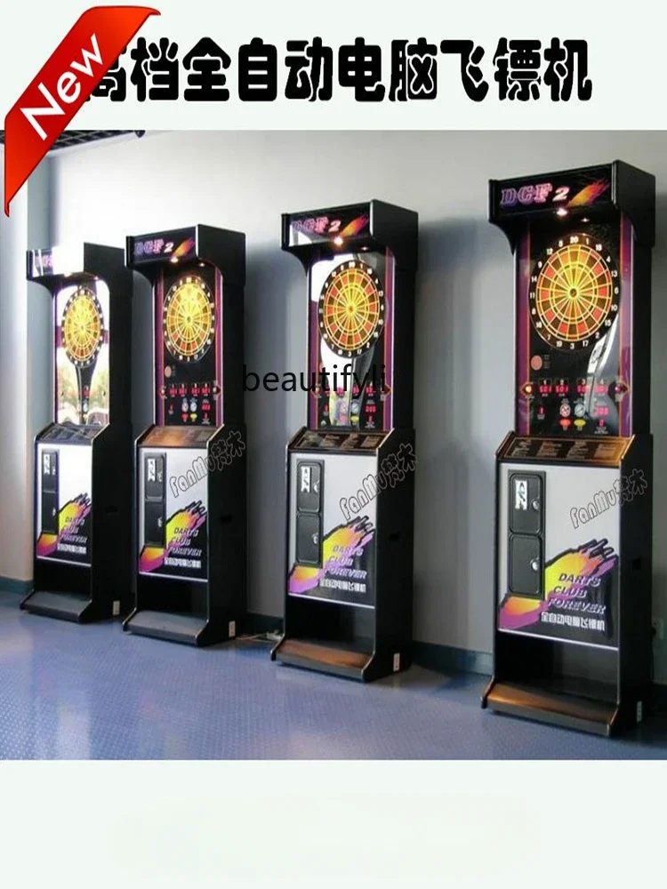 Automatic Computer Vertical Cabinet Box Type Electronic Safety Luxury Dart Machine Plate Target