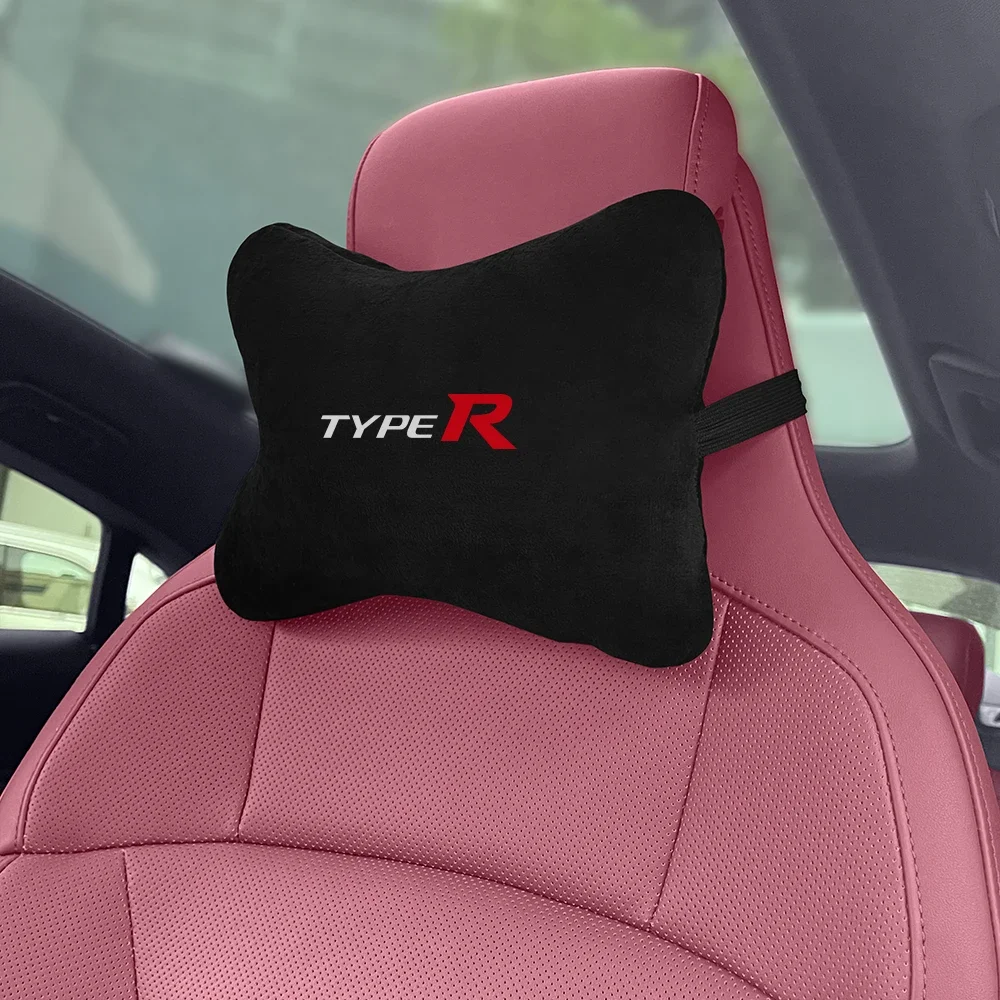 Car Seat Headrest Neck Pillows Neck Protective Cushion Support Automobile Interior Accessories For Honda Civic Type R Type S