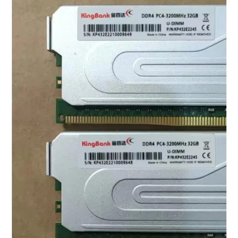 2026 New Kingbank 64 Gb (2x32Gb) Ddr4 3200 Mhz Ram for Desktop 