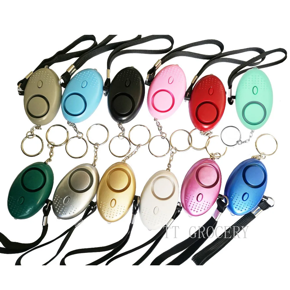 Personal Security Alarm Keychain com Luzes LED, Autodefesa, Portátil, Emergência, Segurança, Mulheres, Homens, Criança, 130DB