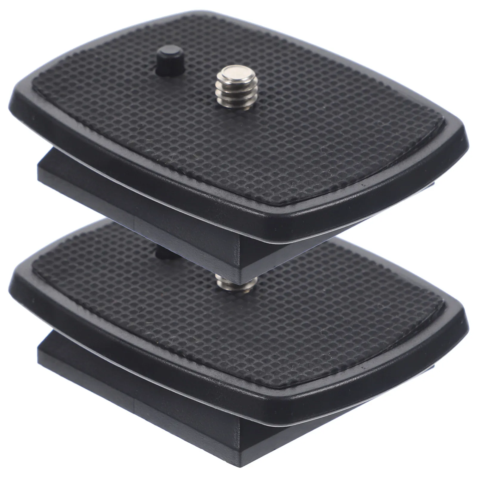 2Pcs Camera Quick Release Plate Set Heavy Duty ABS and Metal Material Rugged Wearproof Design Stable Hand Free Live Streaming