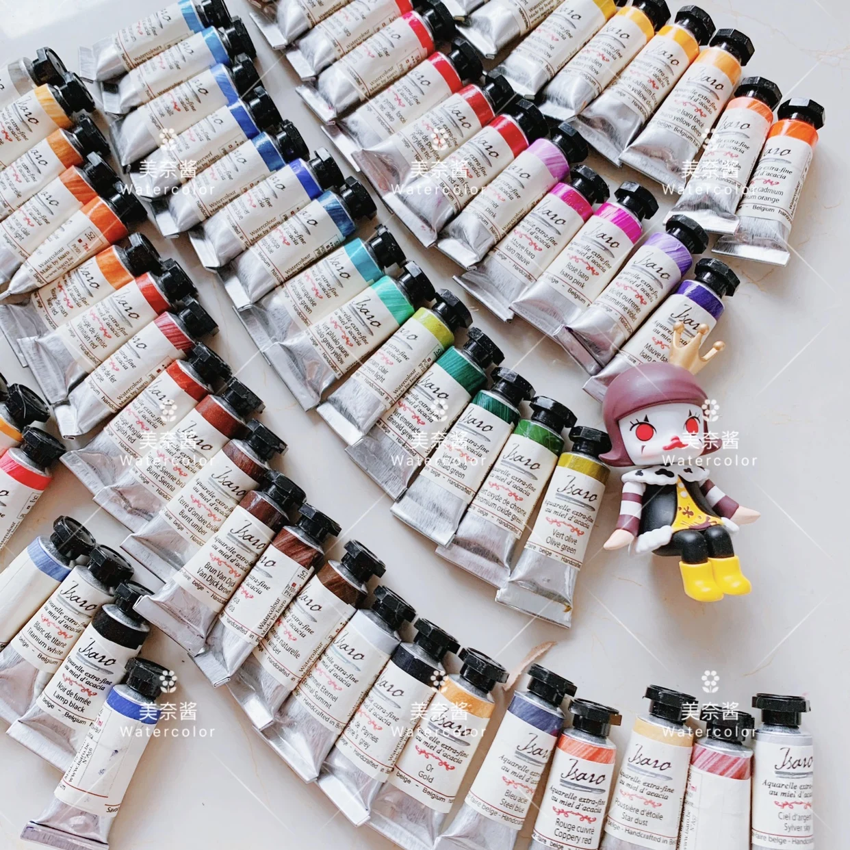 Imagem -06 - Tinta Aquarela Artista para Desenho Profissional Conjunto de Cores Bélgica Isaro Artist Acuarela Split Art Supplies 70 Cores