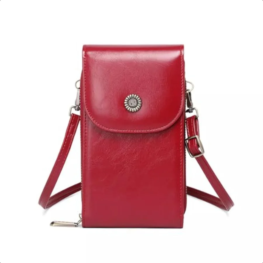 

Leather Small Crossbody Bags for Women with Adjustable Shoulder Straps and Cell Phone Purse that has RFID Radio Frequency Ident