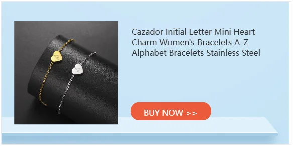 Cazador A-Z Initial Letter Box Chain Necklace for Men Stainless Steel Alphabet Pendant Man Chains Punk Jewelry Gift 2026