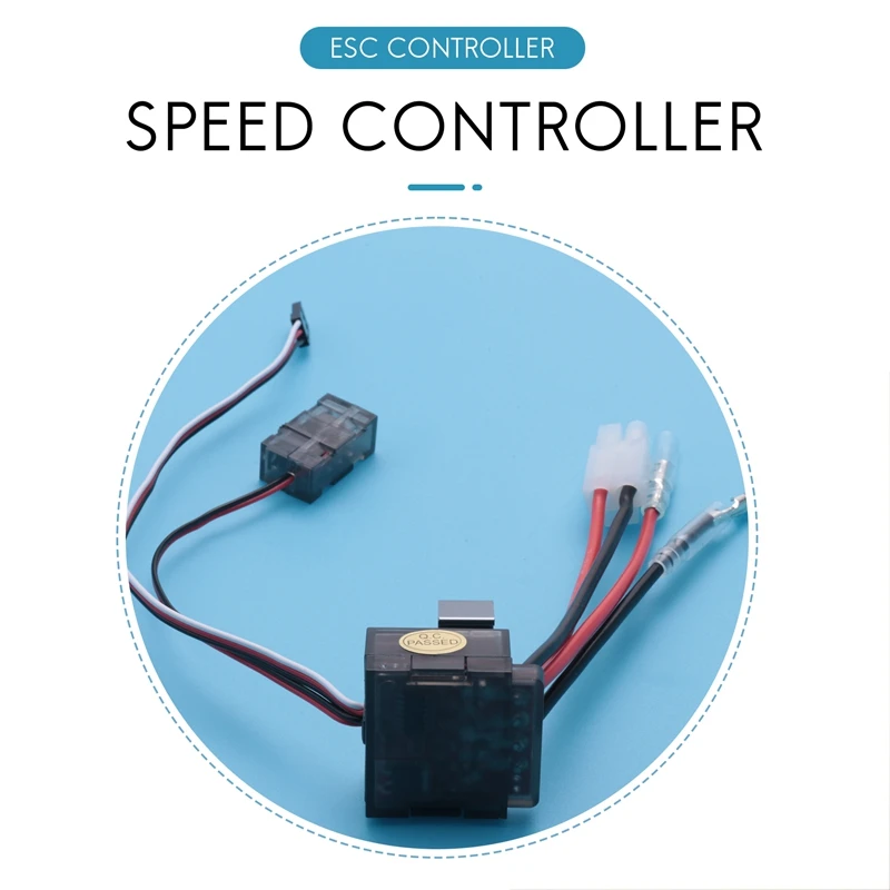 Controlador de velocidad para coche y barco teledirigido, cepillo cepillado de 2 piezas, 320A, ESC /w, marcha atrás, 1/8, 1/10