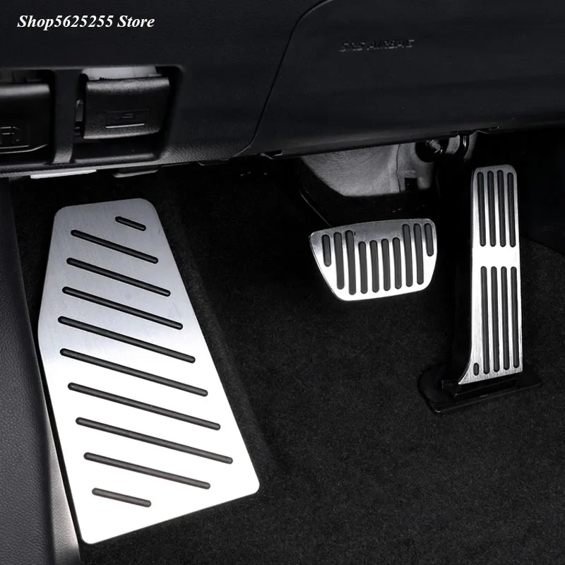 

for Toyota Harrier 80 XU80 2020 2021 2022 Accessory Aluminum Car Foot Pedal Accelerator Gas Fuel Brake Pedals Rest Plate Cover