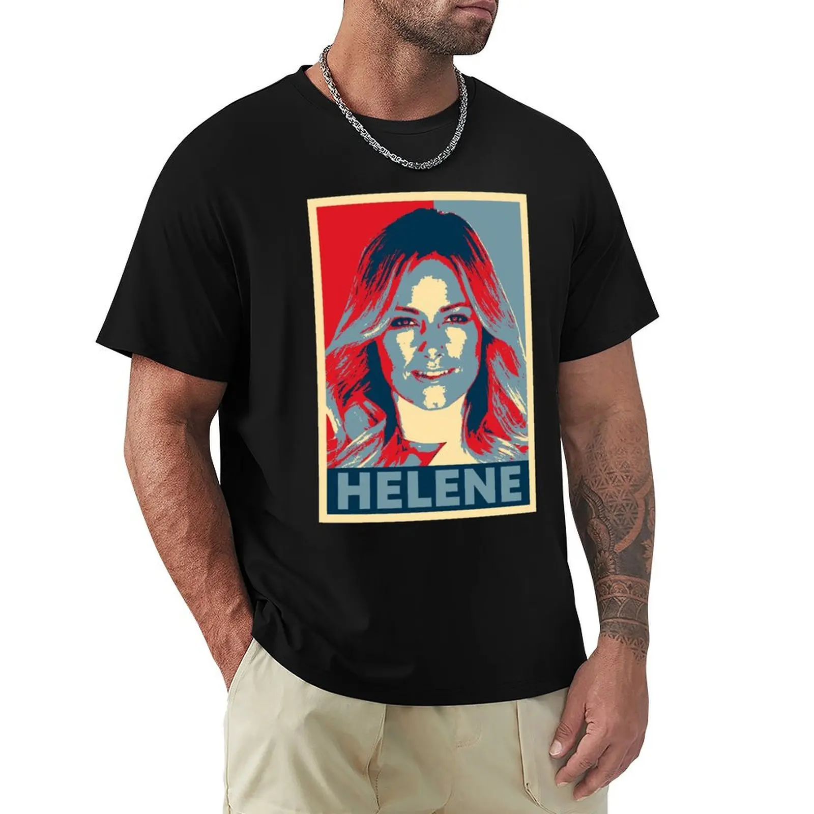 Camiseta vintage com estampa de Helene Fischer Hope Idol Gifts Fot You, camiseta casual com estampa moderna