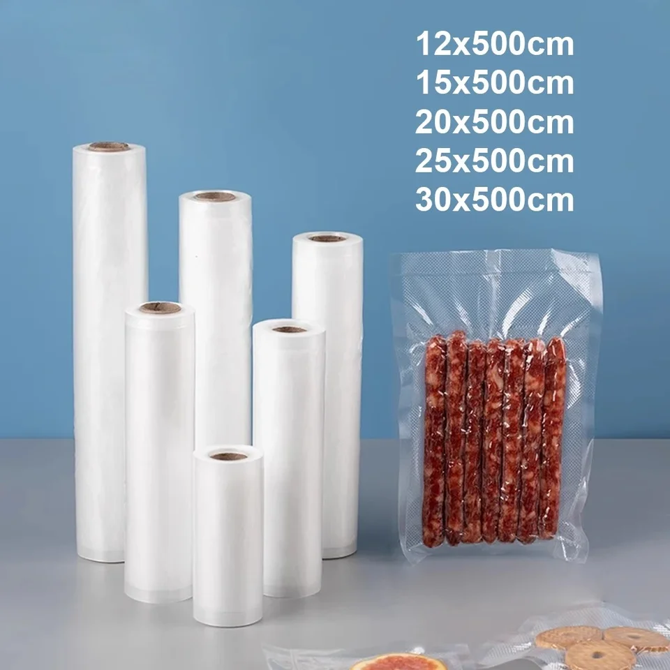 Food Vacuum Bags Sealer Storage Bags 5 Size For Kitchen Vacuum Sealer to Keep Food Fresh Saver Vacuum Packed Bags - Detail Angle #02