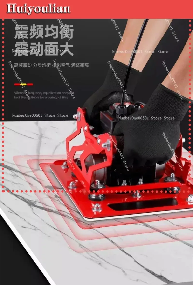 Handheld Electric Tile Vibrator Ceramic Leveling Tool for Floor Wall Efficient Leveling