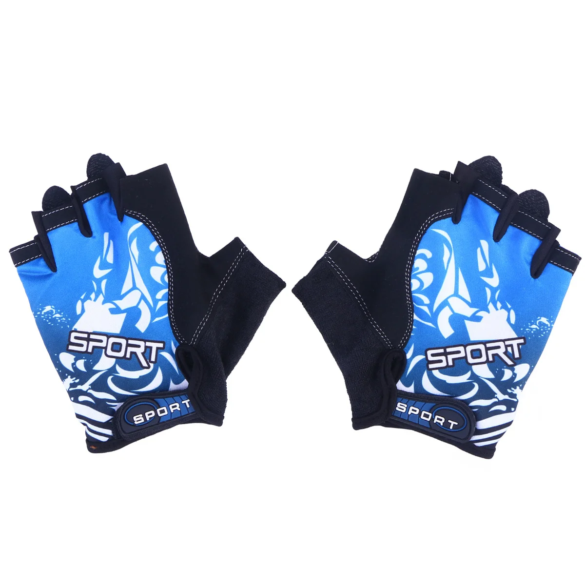 

1 Pair Half Finger Gloves For Outdoor Sports Cycling Climbing Fishing Riding Workout Lightweight Breathable Non-Slip Design Size