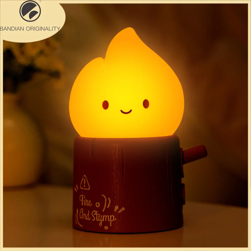 Flameless Candles Night Light Cute Sleeping Nightlights Dimmable 2 Lighting Modes Bedside Lamp For Kid Bedroom