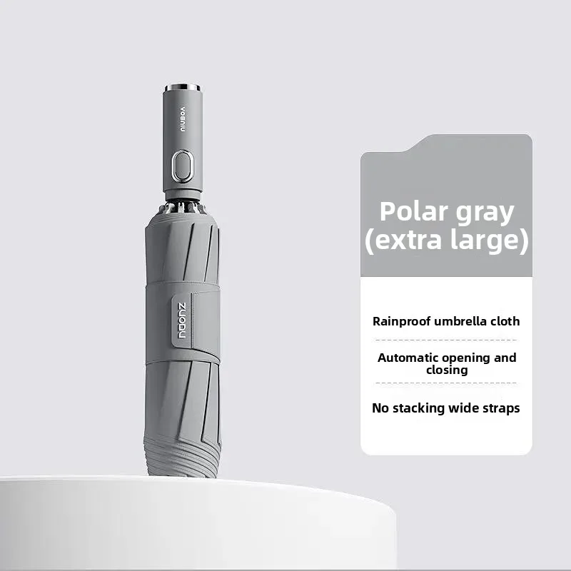Fully automatic umbrella, rainstorm-resistant, section-by-section retractable, high-end car folding umbrella