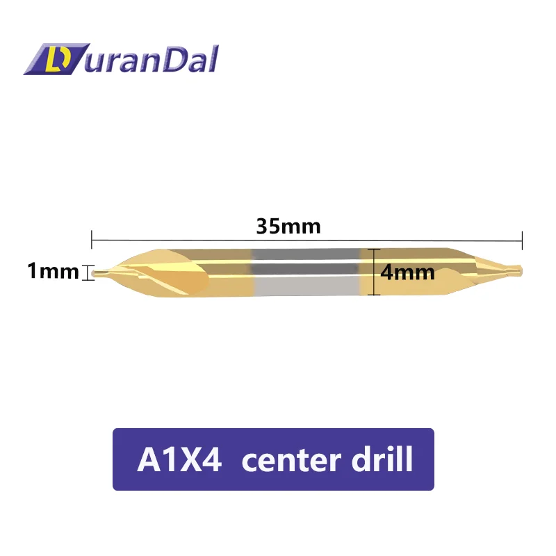 HSS  Center Drill  A Type Espiral De ti 1mm-6mm Set  Metal Processing Chamfer Positioning CNC Lathe Drill Bits