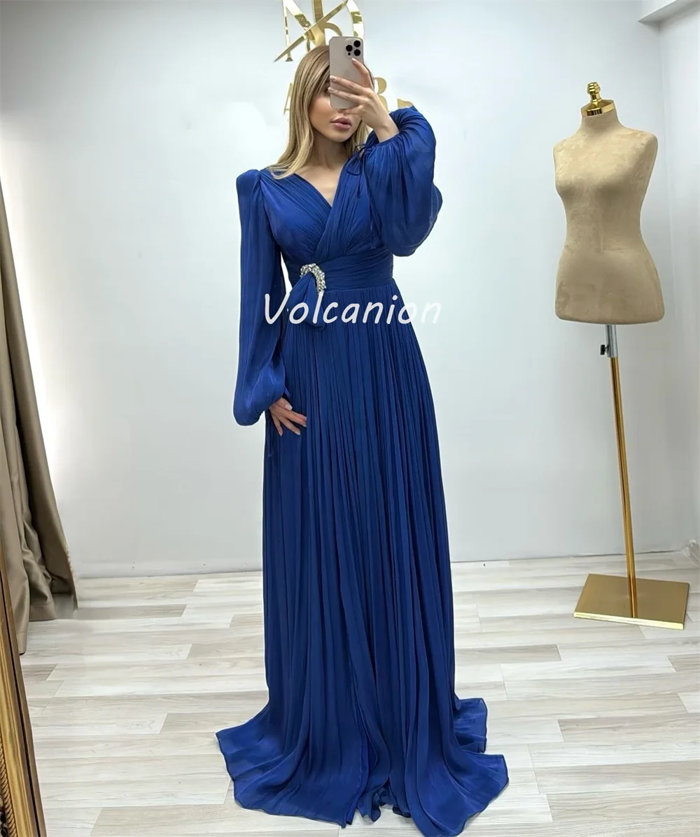 Элегантные платья из органзы в современном стиле со складками крест-накрест, расшитые блестками и бисером, прямые длинные платья с v-образным вырезом, платья для особых случаев на заказ