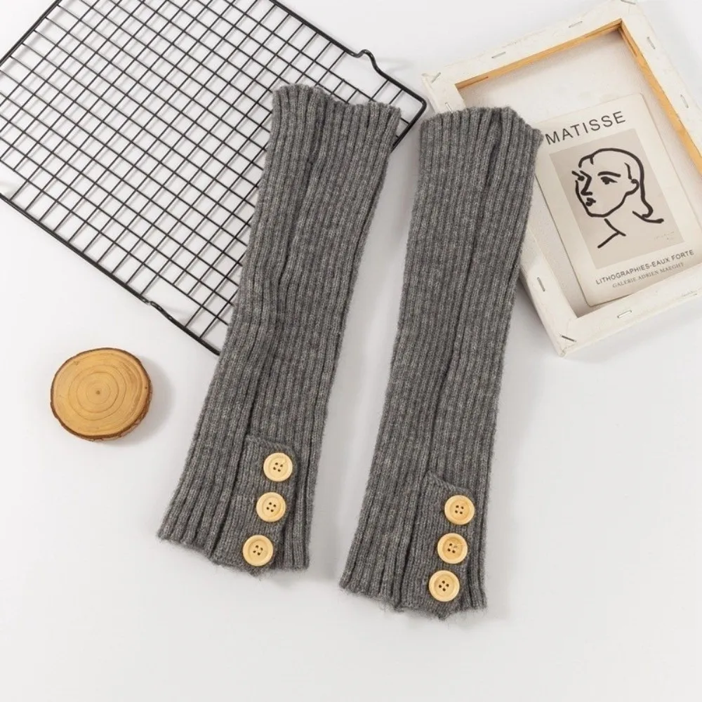 جديد بلون تدفئة الساق سميكة زر الأوسط جوارب أنبوبية Harajuku منتصف العجل جورب المرأة #3